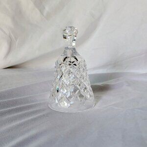 Beautiful Waterford Crystal Hand Bell, Diamond Pattern, Fabulous vtg  condition